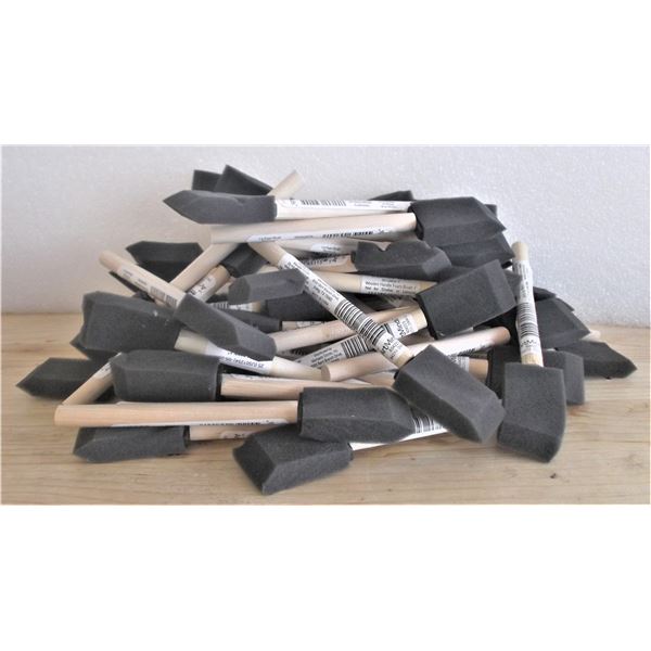 Lot of 50 1" Foam Brushes