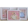 Image 1 : Three White Frames with Disney Princess Prints