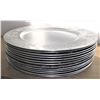 Image 2 : Lot of 13 Silver Tone Decorative Plastic Circular Platters