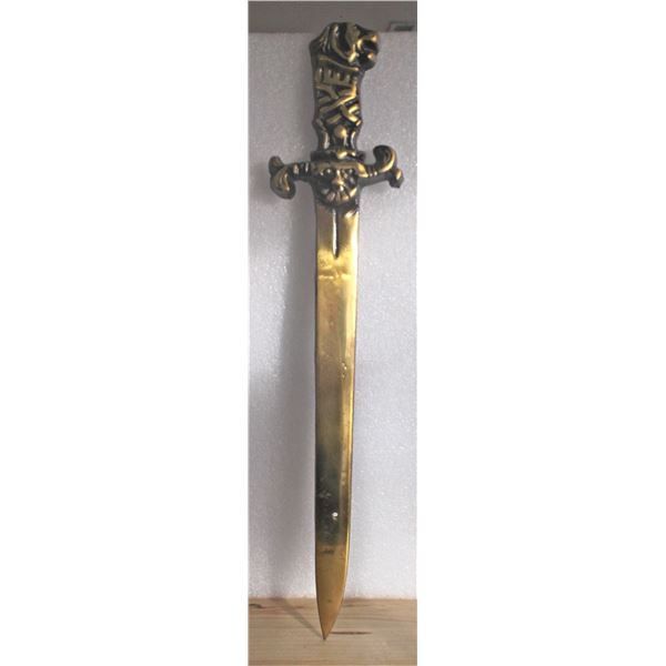 Decorative Sword Wall Art - No Back to the Sword - 21.5  long