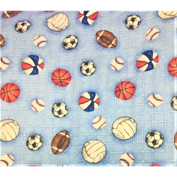 Piece of Soft Fabric - Sports Tossed Balls