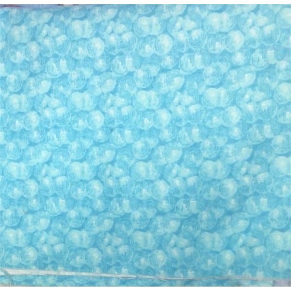 Soft Fabric Blue Bubbles