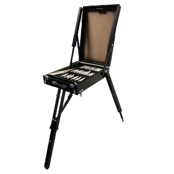 French Easel - Italian Travel Easel , As Is,  Chip/Ding in one leg see photo