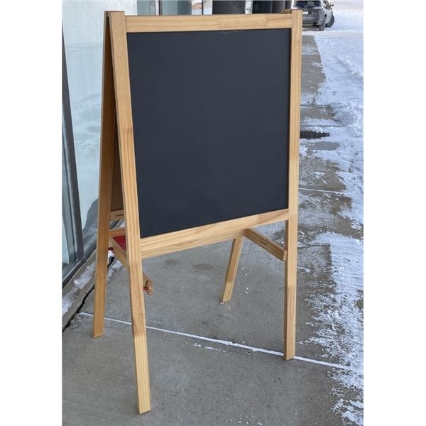 Sandwich Board Chalk Board , White Board Easel   IN ONE