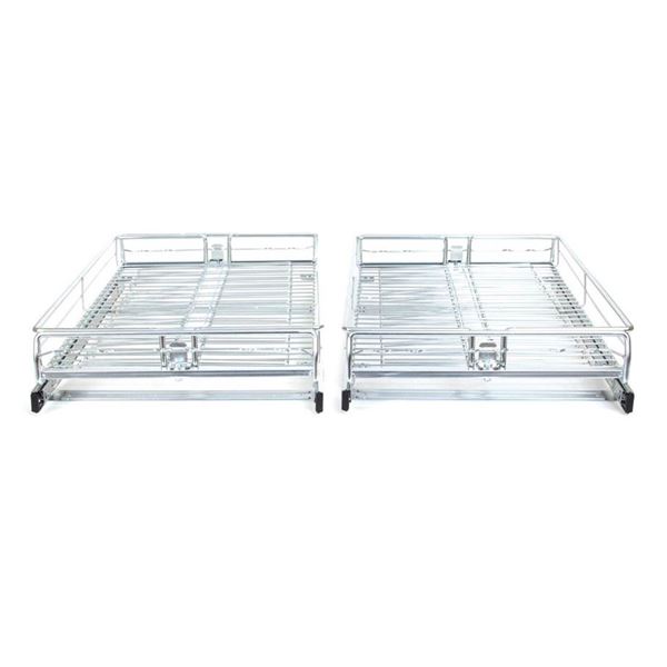 Origami Group 2SD-13 Kitchenware Household Sliding Cabinet Organizer (2 Pack)