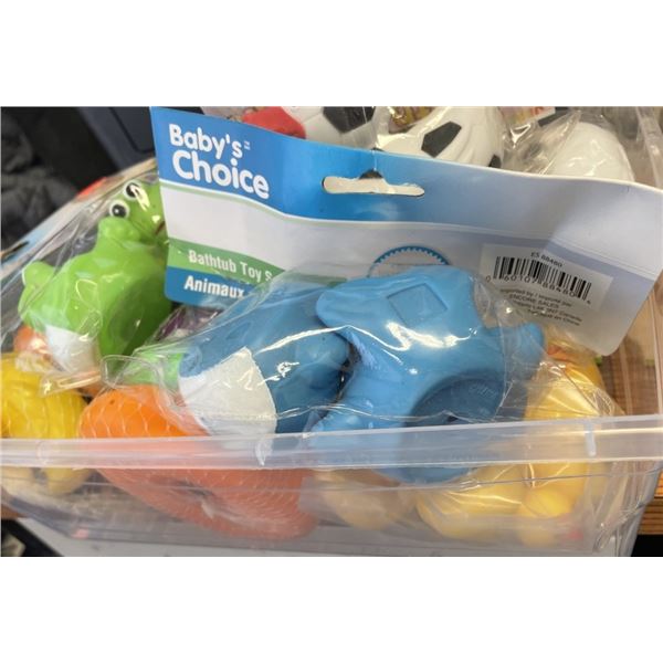 Shoebox Bin of Toys - Bath Toys