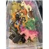 Image 1 : Shoebox Bin of Toys, Mini Animals, Mini Stanley Cup