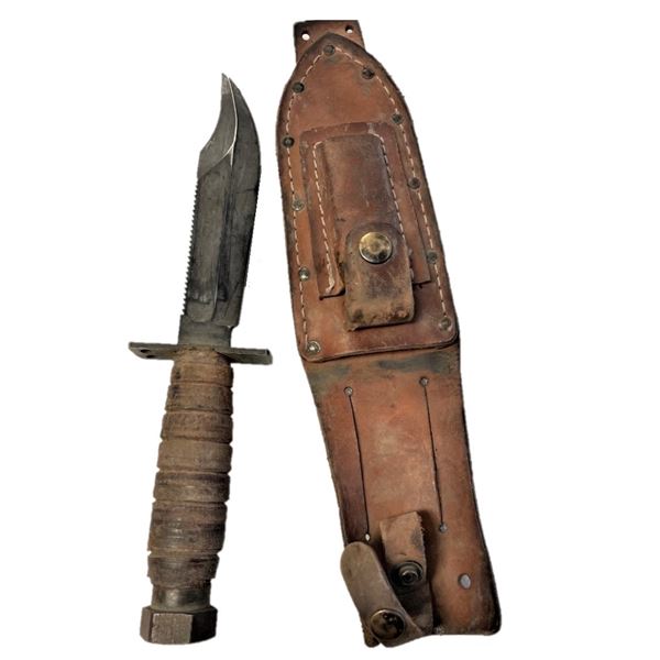 Knife in Leather Sheath