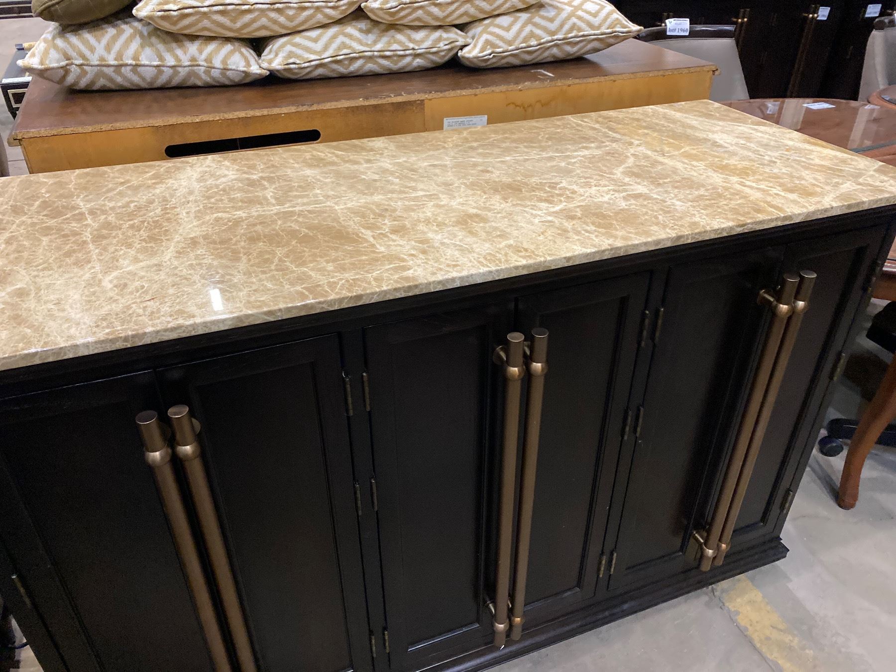 STONE TOP CREDENZA 62 INCH North American Auction LLC