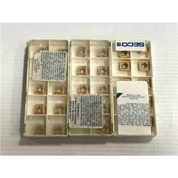 Lot of (30) Seco #SPMX0903AP-75,F40M Carbide Insert