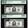 Image 1 : (2) Consecutive 1981 $5 Federal Reserve Ink Smears Error Notes PCGS Ch. New 64PPQ