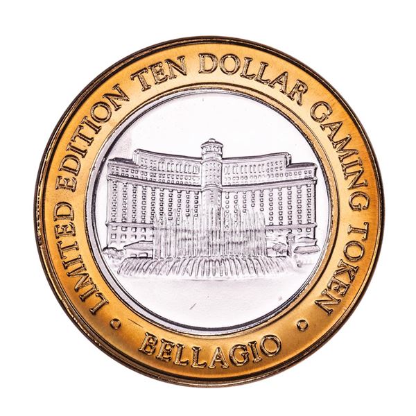 .999 Silver Bellagio Las Vegas, Nevada $10 Casino Limited Edition Gaming Token