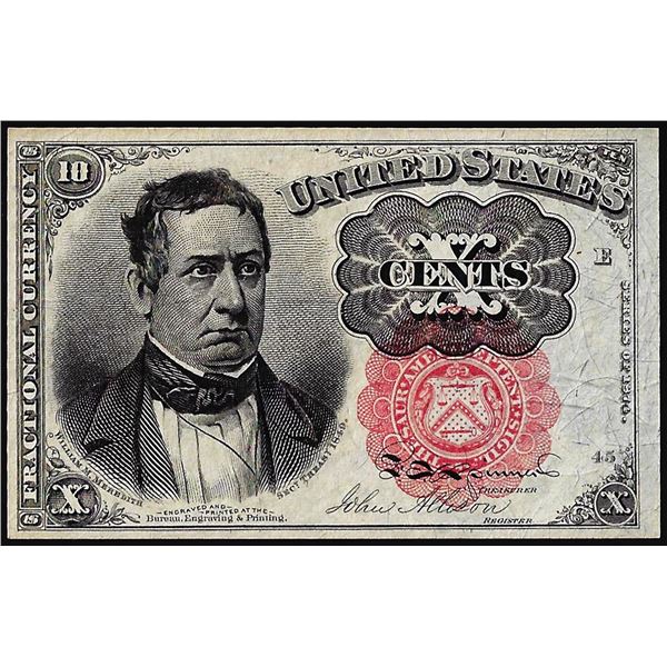 1874 Fifth Issue Ten Cents Fractional Currency Note