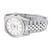 Image 6 : Rolex Mens Stainless Steel Silver Index Diamond Datejust Wristwatch