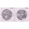 Image 1 : Lot of 2001-2002 $1 American Silver Eagle Coins