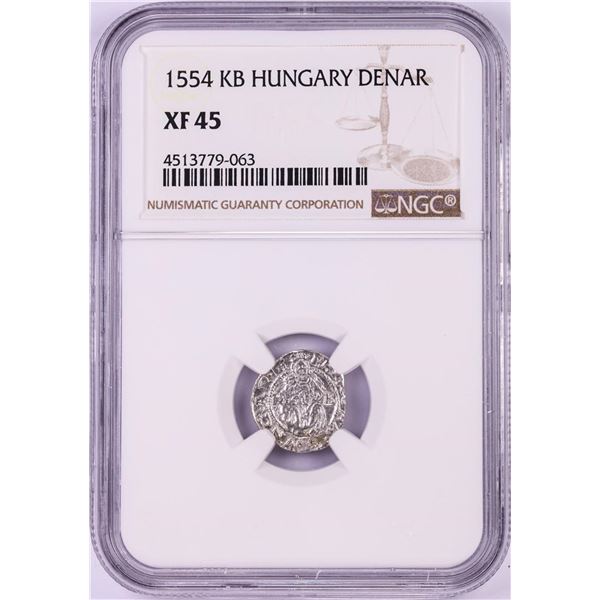 1554 KB Hungary Denar 'Madonna and Child' Coin NGC XF45