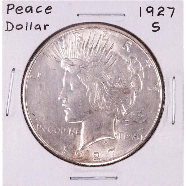 1927-S $1 Peace Silver Dollar Coin