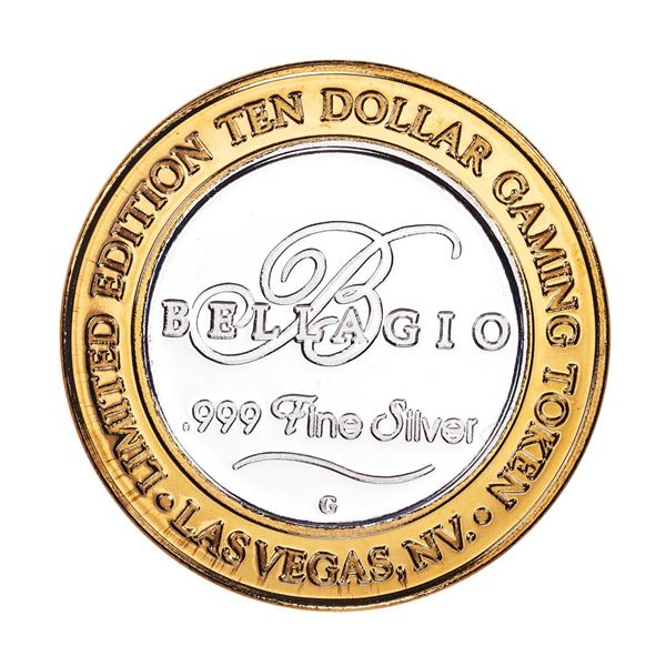 .999 Silver Bellagio Las Vegas, Nevada $10 Casino Limited Edition Gaming Token