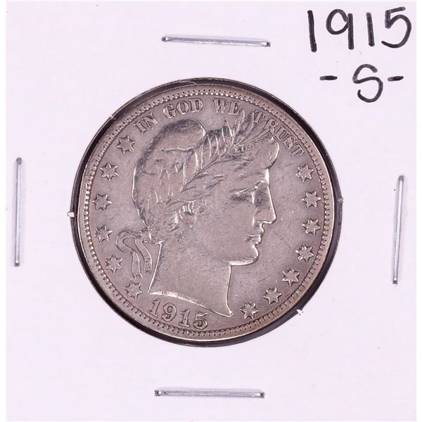 1915-S Barber Half Dollar Coin