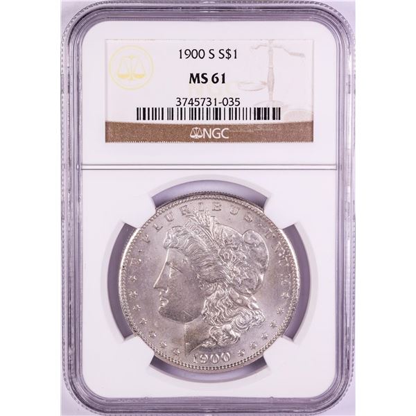 1900-S $1 Morgan Silver Dollar Coin NGC MS61