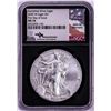 Image 1 : 2020-W $1 Burnished American Silver Eagle Coin NGC MS70 Mercanti Signature
