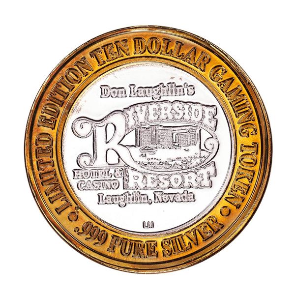 .999 Silver Riverside Resort Casino Laughlin, NV $10 Limited Edition Gaming Token