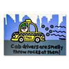 Image 1 : Todd Goldman "Smelly Cab Drivers" Original Acrylic Painting On Canvas