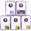 Image 2 : 2000-S Silver Proof State Quarter (5) Coin Set NGC PF69 Ultra Cameo