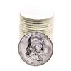 Image 1 : Roll of (20) Brilliant Uncirculated 1961 Franklin Half Dollar Coins
