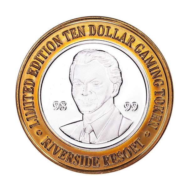 .999 Silver Riverside Resort Casino Laughlin, NV $10 Limited Edition Gaming Token