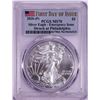Image 1 : 2020-(P) $1 American Silver Eagle Coin PCGS MS70 FDOI Philadelphia Emergency Issue
