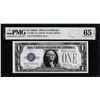 Image 1 : 1928A $1 Funnyback Silver Certificate Note Fr.1601 PMG Gem Uncirculated 65EPQ
