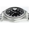 Image 9 : Rolex Mens Stainless Steel Black String Diamond Oyster Perpetaul Datejust Wristwatch