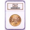 Image 1 : 1898-S $20 Liberty Head Double Eagle Gold Coin NGC MS61