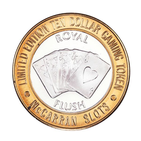 .999 Silver McCarran International Airport Las Vegas, NV $10 Limited Casino Token