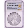 Image 1 : 2019-W $1 Proof American Silver Eagle Coin NGC PF70 Ultra Cameo