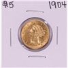 1904 $5 Liberty Head Half Eagle Gold Coin