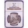 Image 1 : 1892 $1 Morgan Silver Dollar Coin NGC MS61