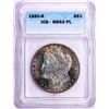 Image 1 : 1880-S $1 Morgan Silver Dollar Coin ICG MS63PL Amazing Toning