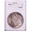 Image 1 : 1899-S $1 Morgan Silver Dollar Coin ANACS MS63 ANA Soapbox Holder