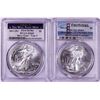 Image 1 : Lot of 2021-(S) & (W) Type 2 $1 American Silver Eagle Coins PCGS MS69 First Strike