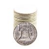 Image 2 : Roll of (20) Brilliant Uncirculated 1961 Franklin Half Dollar Coins