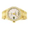 Image 3 : Rolex Men's 18K Yellow Gold 1.0 ctw Diamond Day Date President Wristwatch With Rolex Box