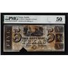 Image 1 : 1839-41 $5 Republic of Texas Austin Obsolete Note TXCRA4 PMG About Uncirculated 50