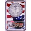 Image 2 : 2019-W $1 Proof American Silver Eagle Coin NGC PF70 Ultra Cameo Congratulations Flag