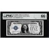 Image 1 : 1928A $1 Funnyback Silver Certificate Note Fr.1601 PMG Gem Uncirculated 66EPQ