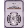 Image 1 : 1885 $1 Morgan Silver Dollar Coin NGC MS66