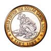 Image 1 : .999 Silver Sam's Town Las Vegas, Nevada $10 Casino Limited Edition Gaming Token