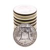 Image 2 : Roll of (20) Brilliant Uncirculated 1958-1963 Franklin Half Dollar Coins