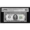 Image 1 : 1934C $100 Federal Reserve Note Chicago Fr.2155-G PMG Choice Uncirculated 63EPQ